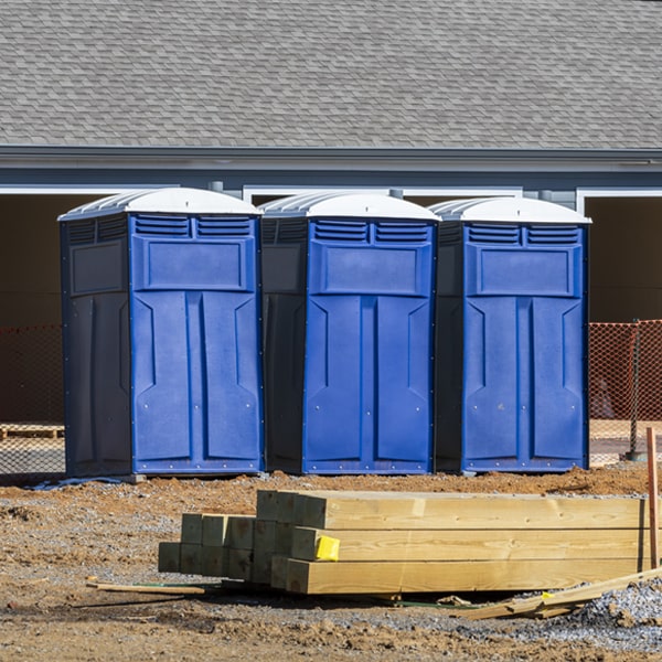 what is the maximum capacity for a single portable toilet in Bixby